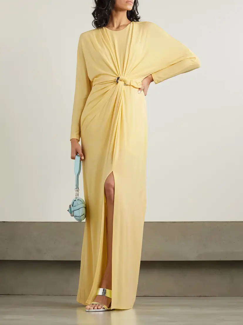 Simkhai Maisie Embellished Draped Stretch-jersey Maxi Dress | Thumbnail 2