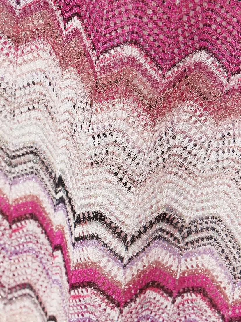 Missoni Mare Striped Metallic Crochet-knit Mini Dress | Thumbnail 4 Missoni Mare Striped Metallic Crochet-knit Mini Dress | Thumbnail 4