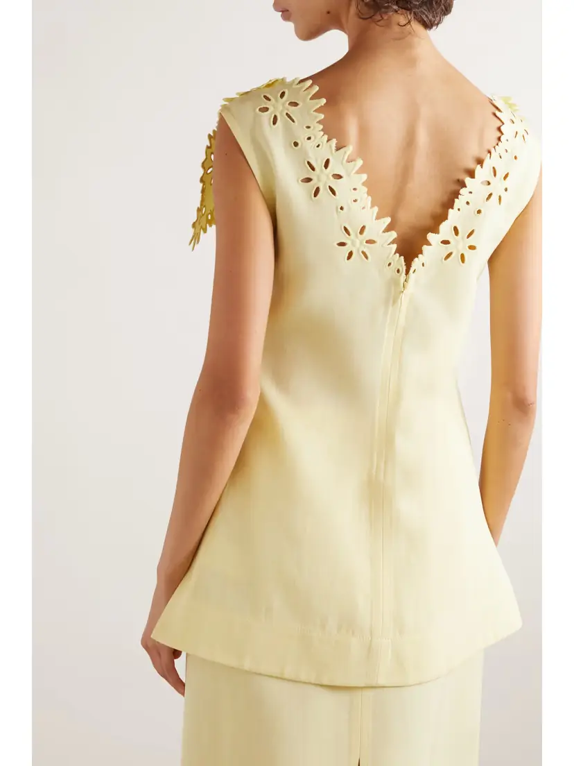 Bottega Veneta Layered Broderie Anglaise Top | Thumbnail 3