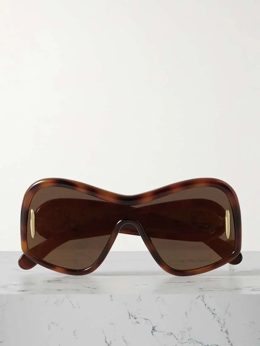 Loewe Anagram Oversized D-frame Tortoiseshell Acetate Sunglasses | Thumbnail 4 Loewe Anagram Oversized D-frame Tortoiseshell Acetate Sunglasses | Thumbnail 4