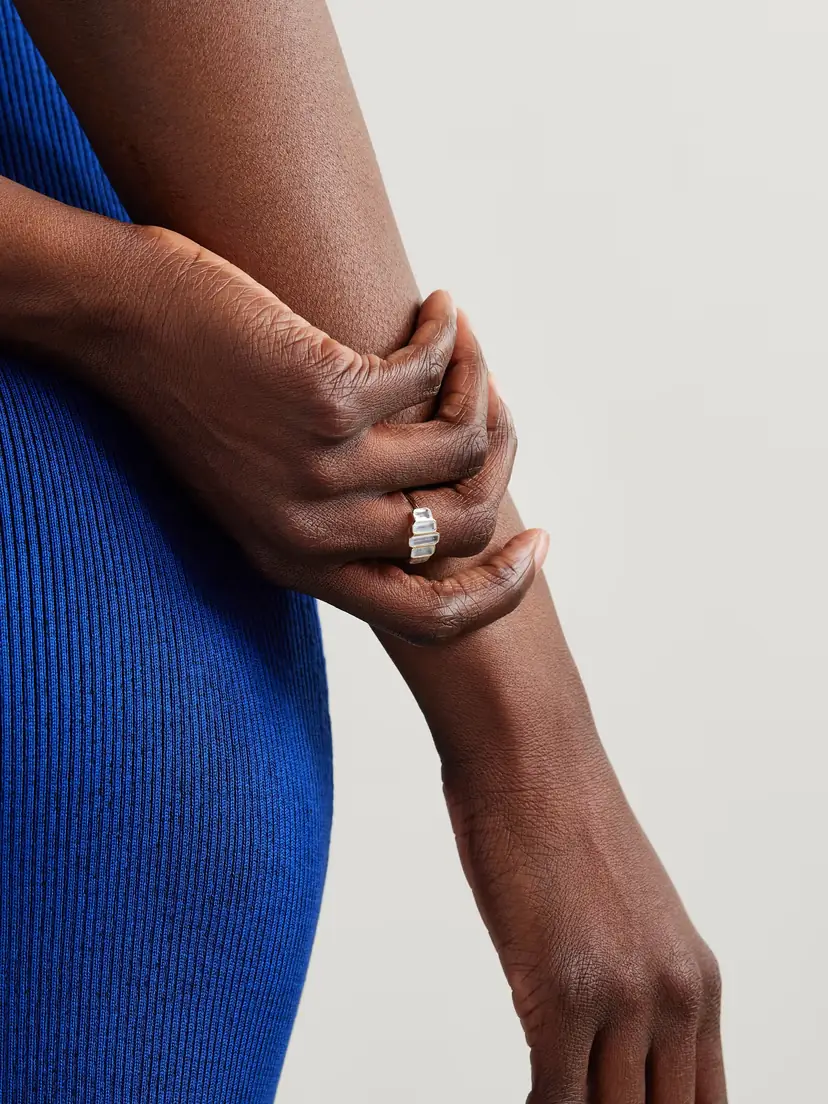 Melissa Joy Manning Cityscape 14-karat Recycled Gold Aquamarine Ring | Thumbnail 2