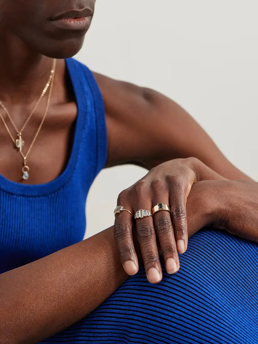 Melissa Joy Manning Cityscape 14-karat Recycled Gold Aquamarine Ring | Thumbnail 5