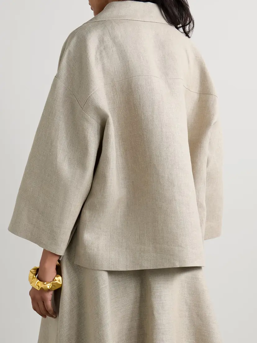 Valentino Garavani Embellished Linen Shirt | Thumbnail 3 Valentino Garavani Embellished Linen Shirt | Thumbnail 3
