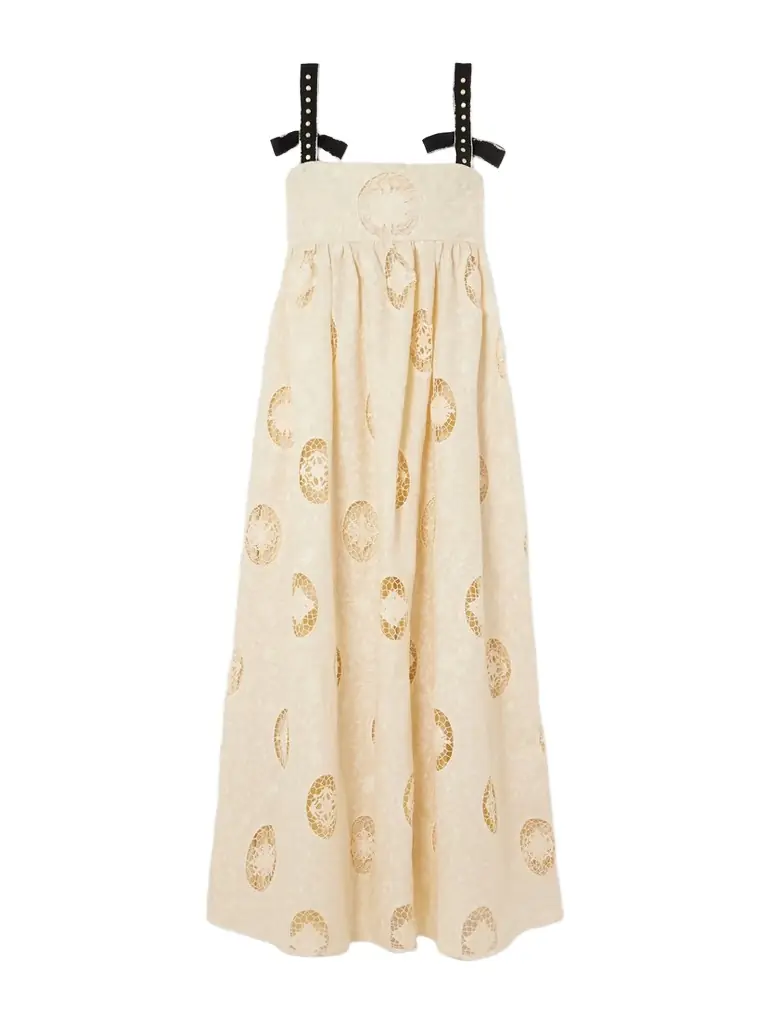 Agua by Agua Bendita Verbena Platero Embellished Broderie Anglaise Linen Maxi Dress | Thumbnail 1 Agua by Agua Bendita Verbena Platero Embellished Broderie Anglaise Linen Maxi Dress | Thumbnail 1