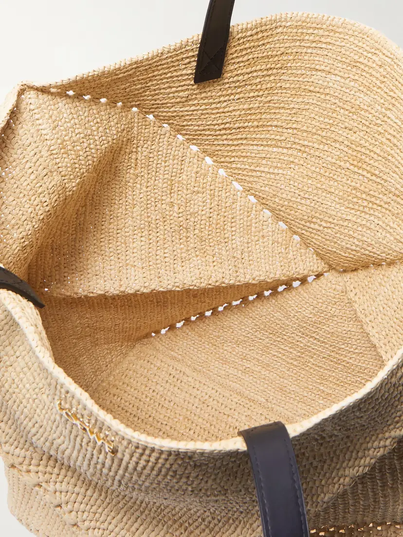 Loewe + Paula's Ibiza Puzzle Fold Large Leather-trimmed Raffia Tote | Thumbnail 11 Loewe + Paula's Ibiza Puzzle Fold Large Leather-trimmed Raffia Tote | Thumbnail 11