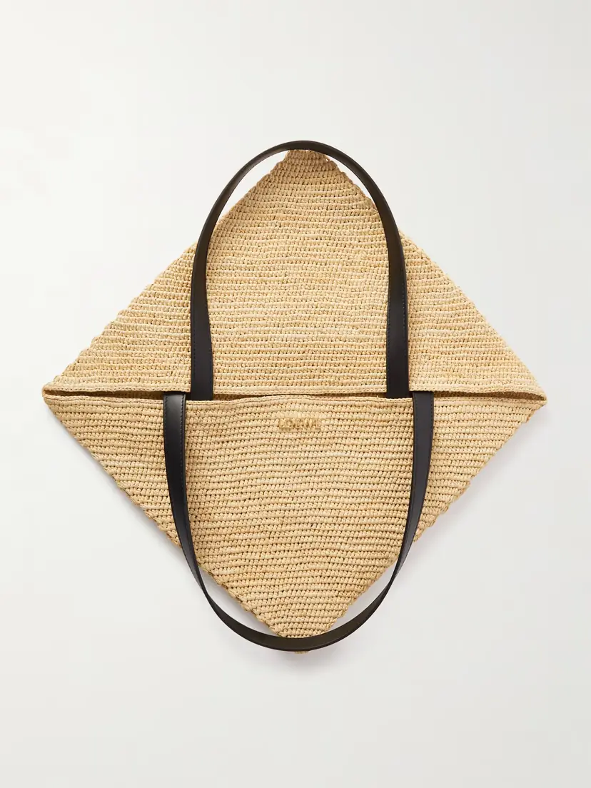 Loewe + Paula's Ibiza Puzzle Fold Large Leather-trimmed Raffia Tote | Thumbnail 12 Loewe + Paula's Ibiza Puzzle Fold Large Leather-trimmed Raffia Tote | Thumbnail 12