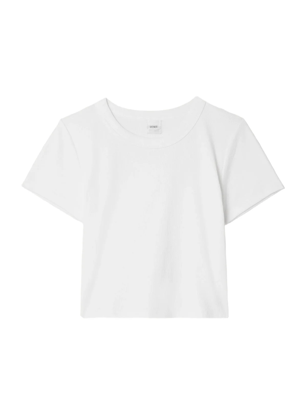 Kelly Cropped Ribbed Stretch-cotton Jersey T-shirt