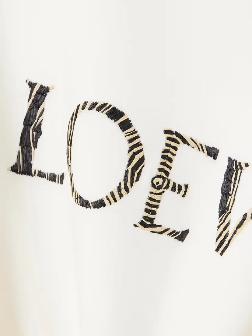 Loewe + Paula's Ibiza Raffia-trimmed Cotton-blend T-shirt | Thumbnail 5 Loewe + Paula's Ibiza Raffia-trimmed Cotton-blend T-shirt | Thumbnail 5