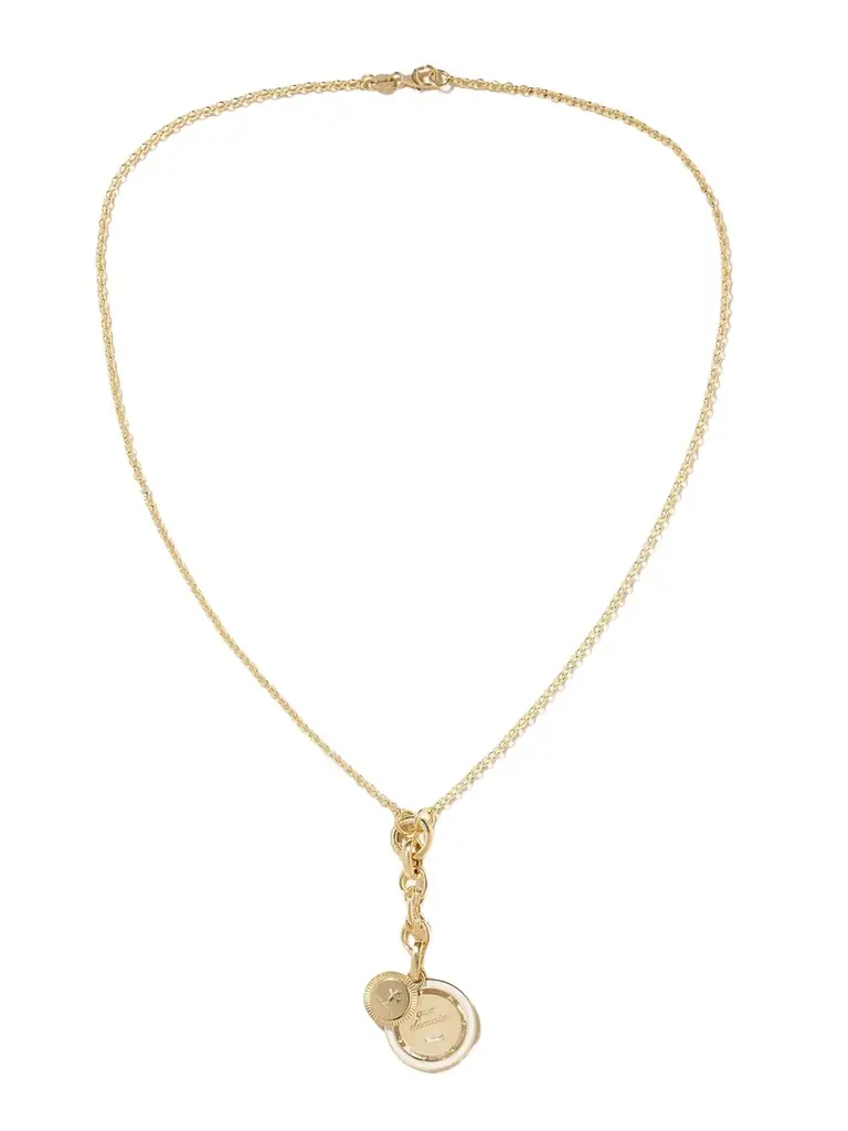 Foundrae Ever Growing Vivacity Enamel, 18-karat Yellow And White Gold Necklace | Image 1 Foundrae Ever Growing Vivacity Enamel, 18-karat Yellow And White Gold Necklace | Image 1