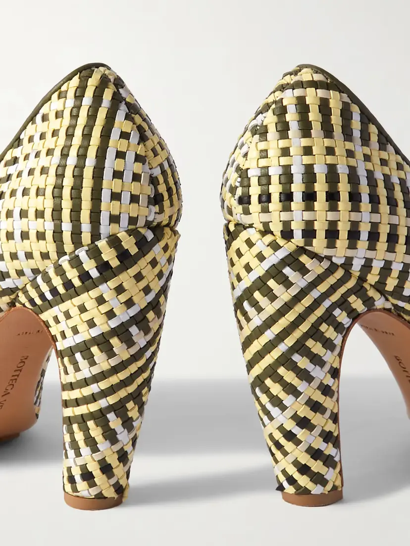 Bottega Veneta Canalazzo Intrecciato Leather Pumps | Thumbnail 4