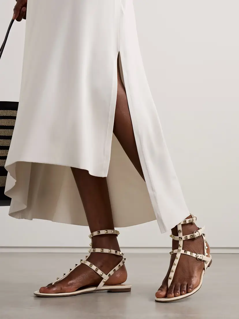 Valentino Garavani The Rockstud Leather Sandals | Thumbnail 2 Valentino Garavani The Rockstud Leather Sandals | Thumbnail 2
