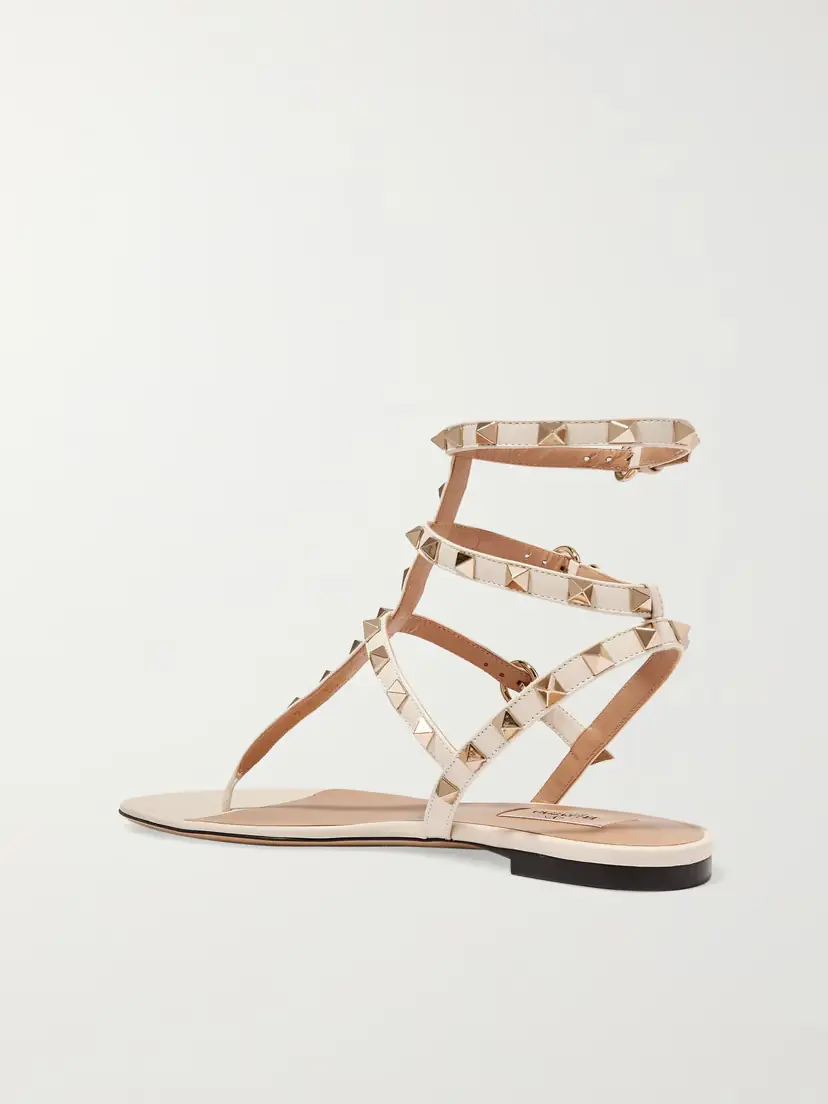 Valentino Garavani The Rockstud Leather Sandals | Thumbnail 3 Valentino Garavani The Rockstud Leather Sandals | Thumbnail 3