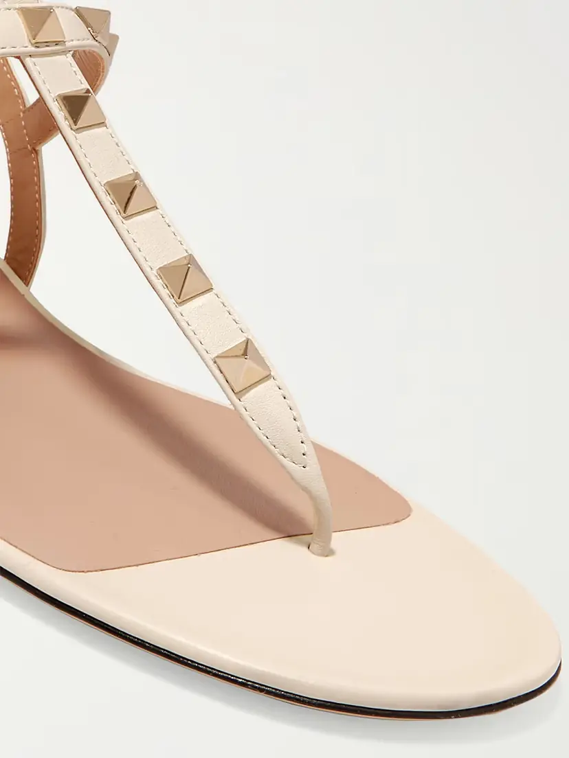 Valentino Garavani The Rockstud Leather Sandals | Thumbnail 4 Valentino Garavani The Rockstud Leather Sandals | Thumbnail 4