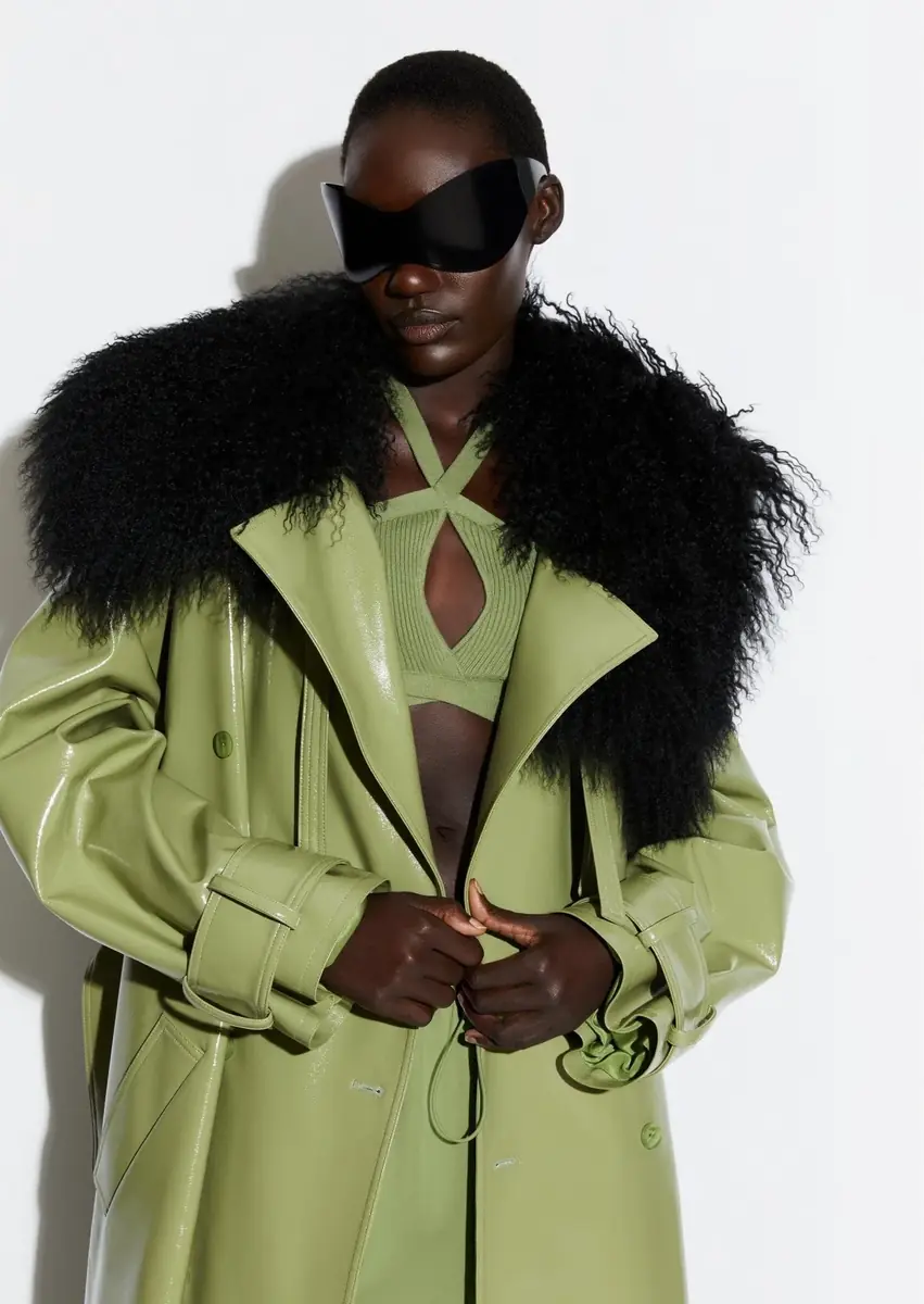 Lapointe Mongolian Shearling Collar | Thumbnail 2 Lapointe Mongolian Shearling Collar | Thumbnail 2