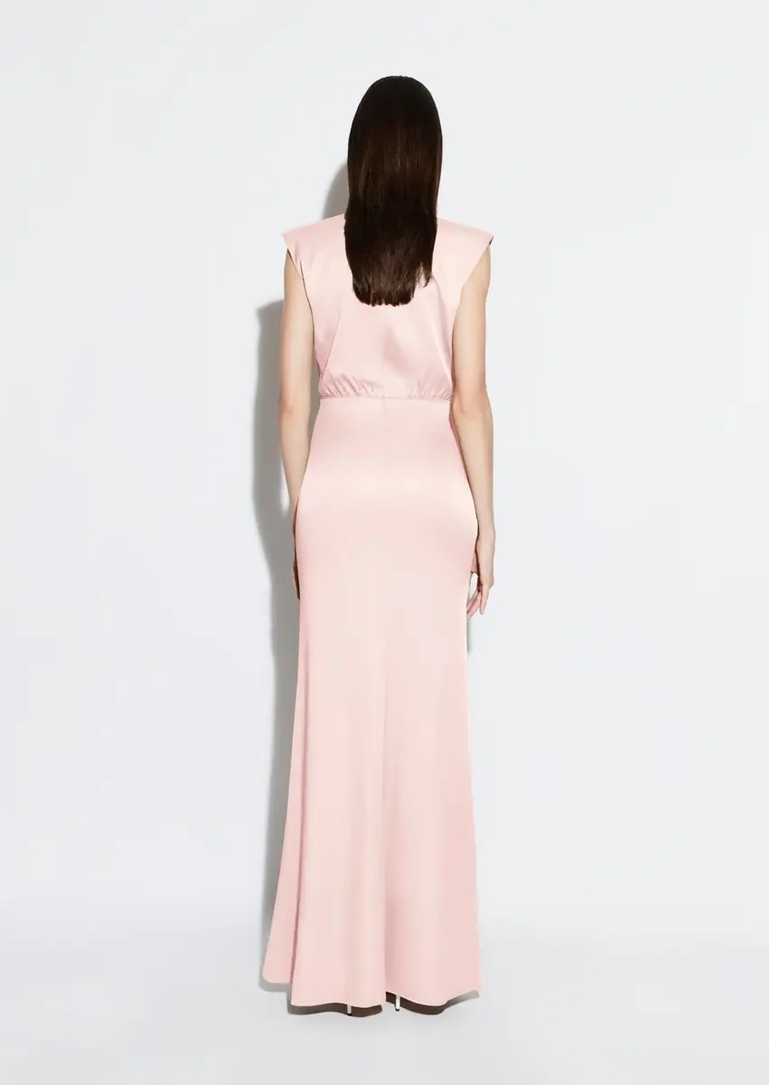 LAPOINTE Satin Shirred Dress | Thumbnail 2