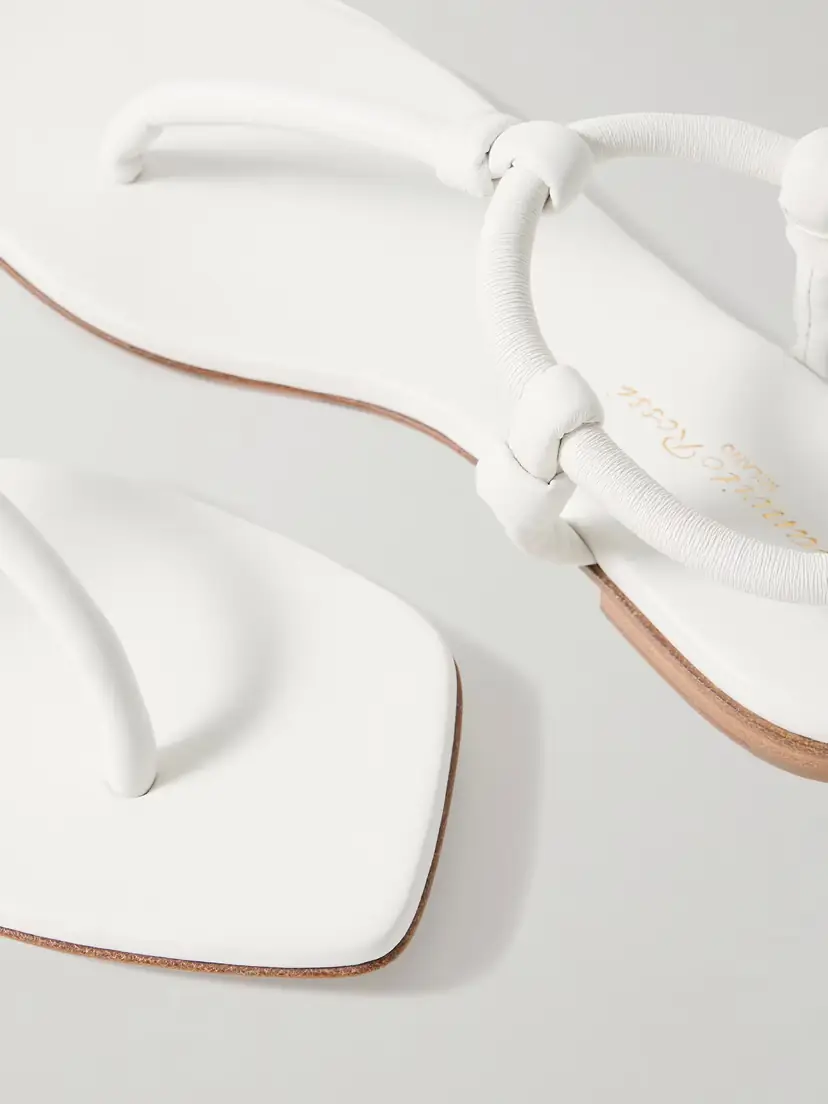 Gianvito Rossi Juno Thong Knotted Leather Sandals | Thumbnail 4 Gianvito Rossi Juno Thong Knotted Leather Sandals | Thumbnail 4