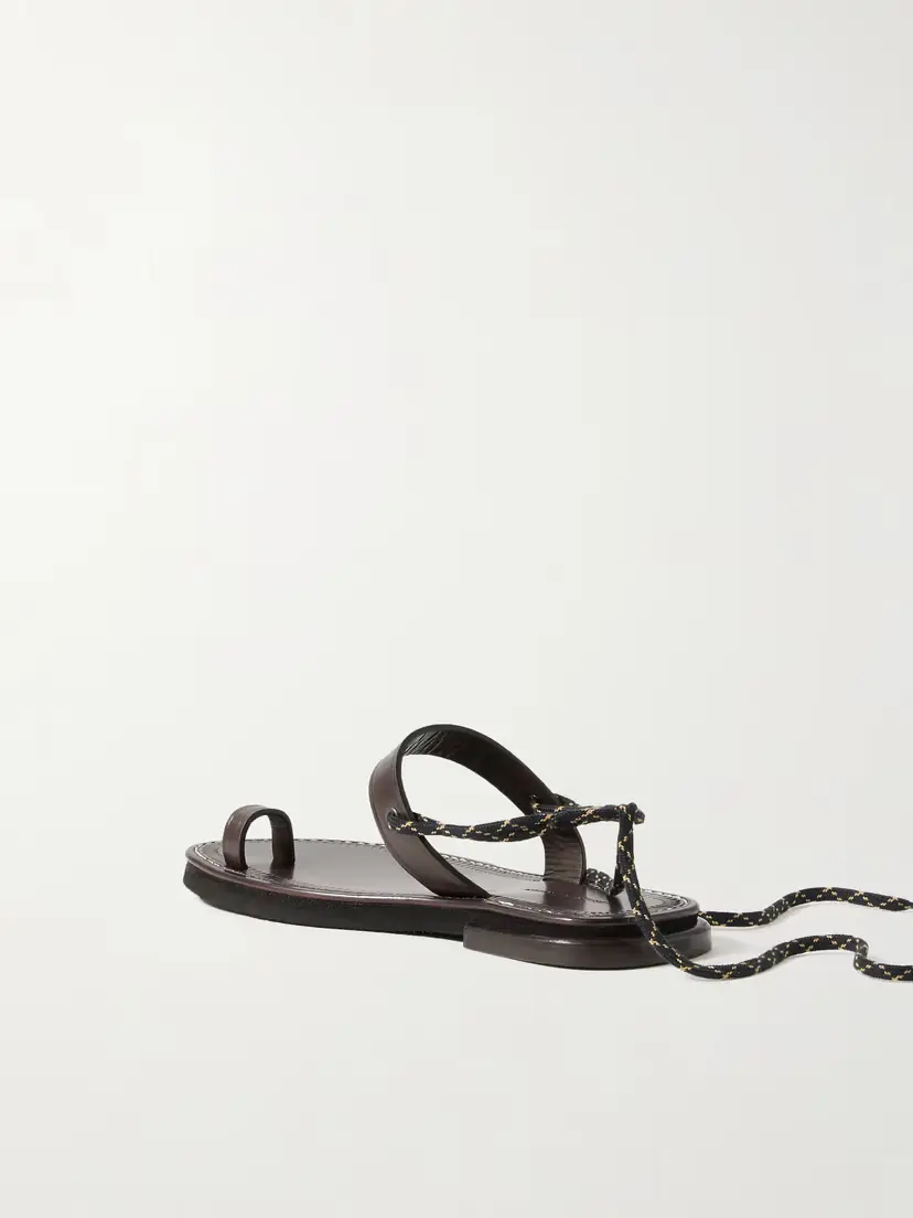 Dries Van Noten Leather Sandals | Thumbnail 3 Dries Van Noten Leather Sandals | Thumbnail 3