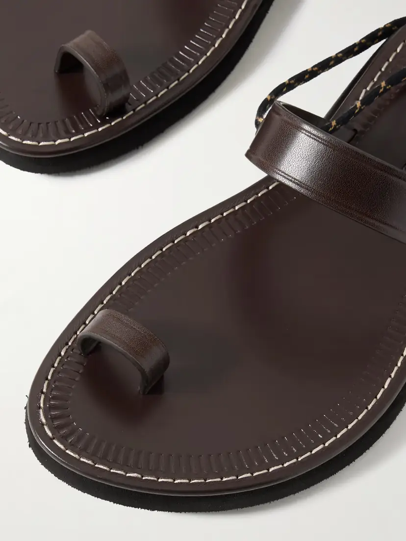 Dries Van Noten Leather Sandals | Thumbnail 4 Dries Van Noten Leather Sandals | Thumbnail 4