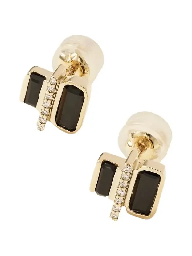 Cityscape 14-karat Recycled Gold, Spinel And Diamond Earrings Cityscape 14-karat Recycled Gold, Spinel And Diamond Earrings
