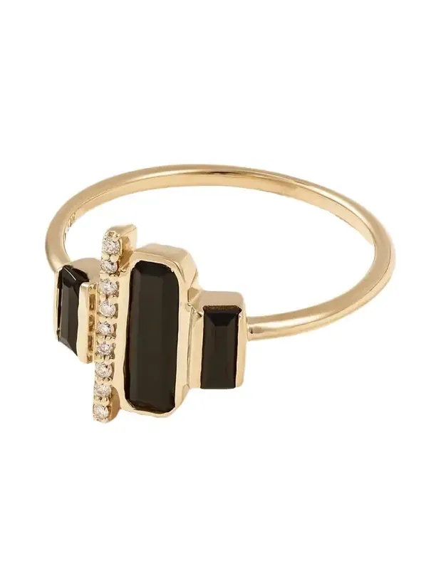 Cityscape 14-karat Recycled Gold, Spinel And Diamond Ring Cityscape 14-karat Recycled Gold, Spinel And Diamond Ring