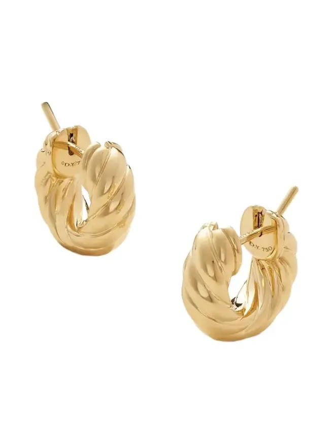 Sculpted Cable 18-karat Gold Hoop Earrings