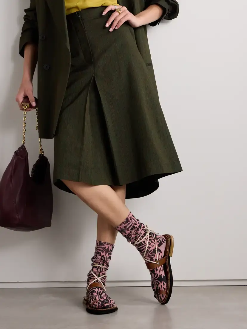 Dries Van Noten Leather Sandals | Thumbnail 2 Dries Van Noten Leather Sandals | Thumbnail 2