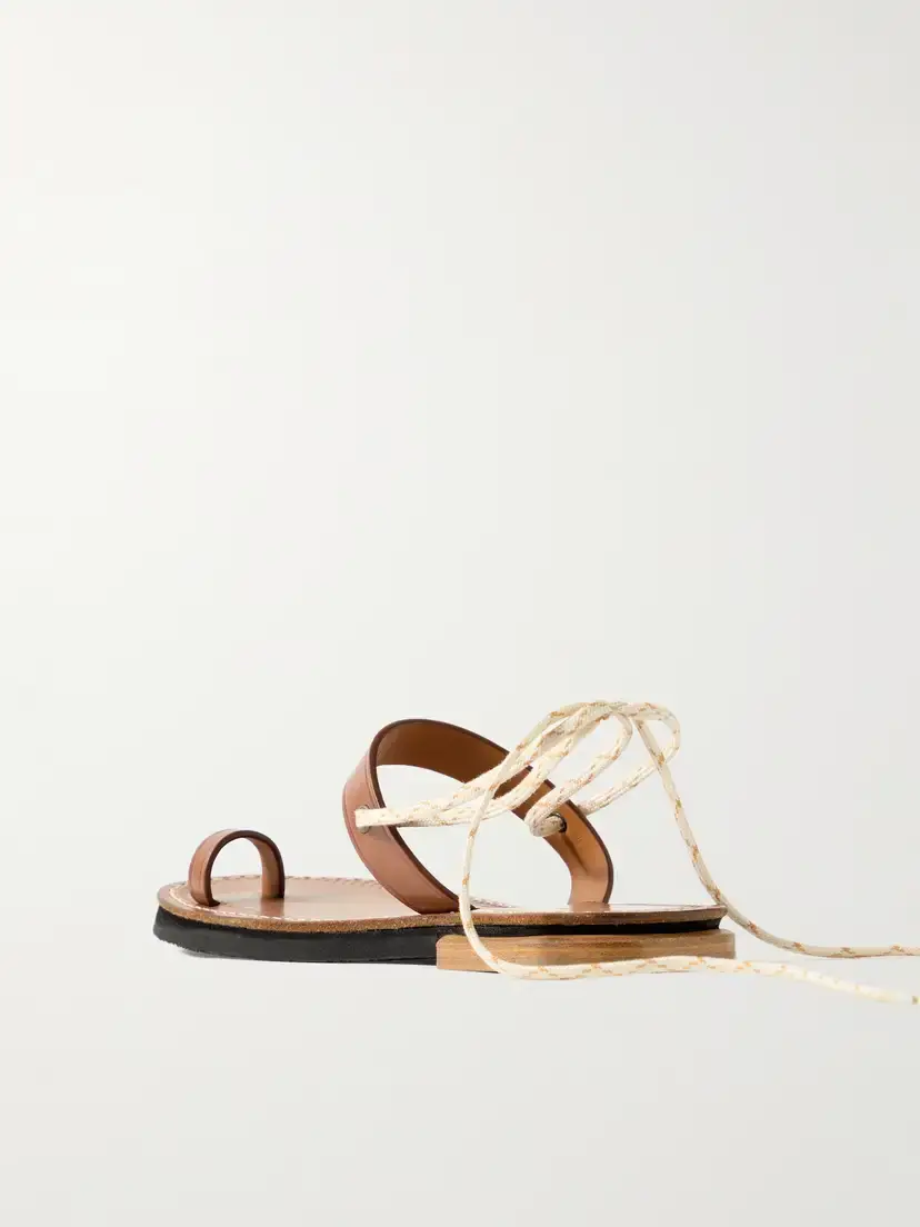 Dries Van Noten Leather Sandals | Thumbnail 3 Dries Van Noten Leather Sandals | Thumbnail 3