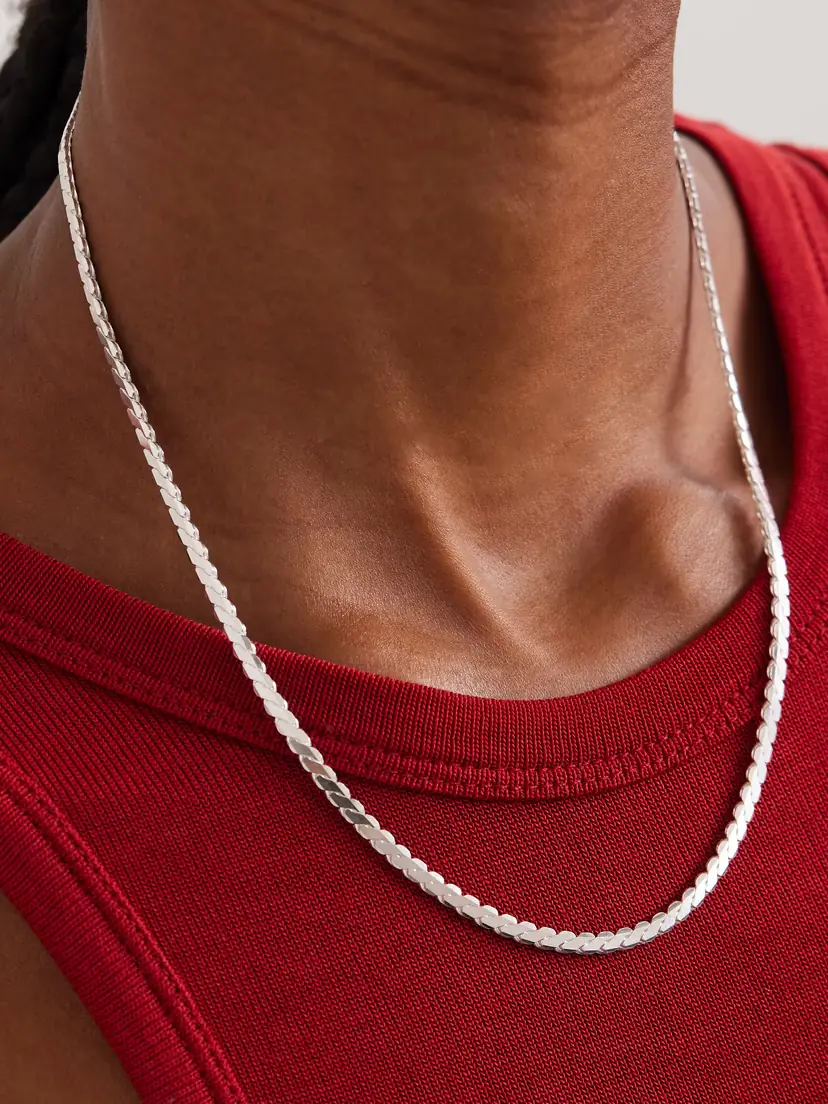Loren Stewart Serpentine Sterling Silver Necklace | Thumbnail 2