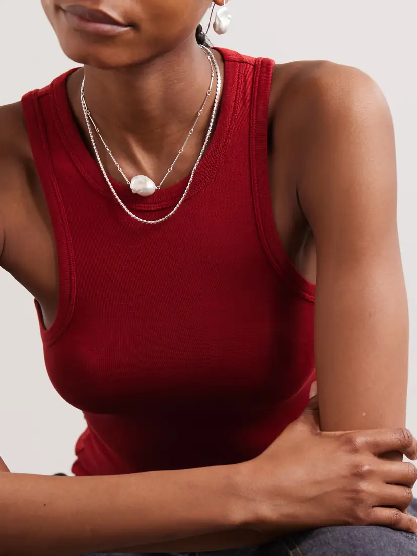 Loren Stewart Serpentine Sterling Silver Necklace | Thumbnail 5