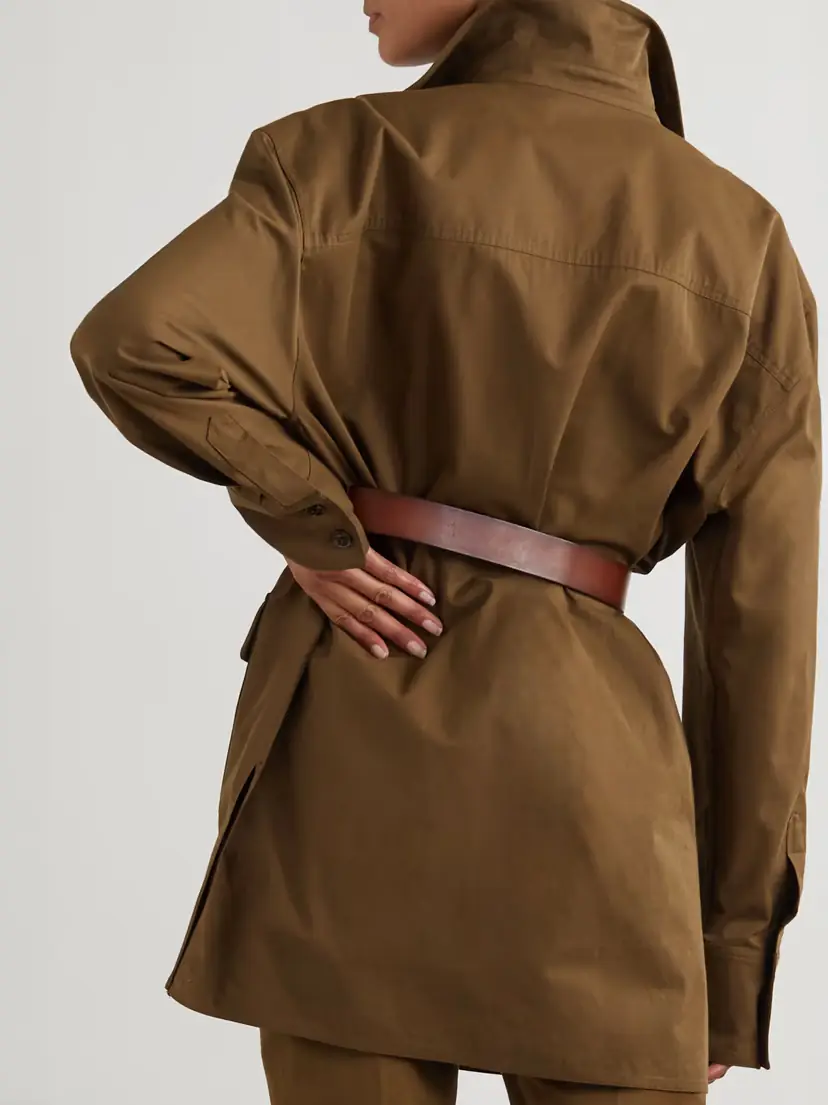 Saint Laurent Belted Cotton-twill Shirt | Thumbnail 3 Saint Laurent Belted Cotton-twill Shirt | Thumbnail 3