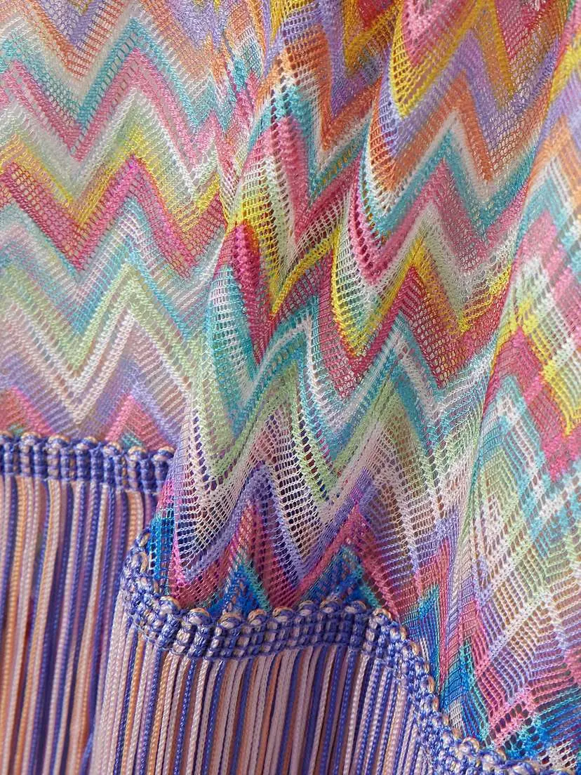 Missoni Fringed Striped Crochet-knit Mini Skirt | Thumbnail 4 Missoni Fringed Striped Crochet-knit Mini Skirt | Thumbnail 4