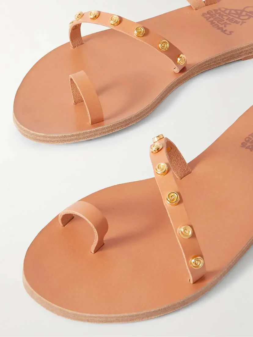 Ancient Greek Sandals Apli Eleftheria Embellished Leather Sandals | Thumbnail 4 Ancient Greek Sandals Apli Eleftheria Embellished Leather Sandals | Thumbnail 4