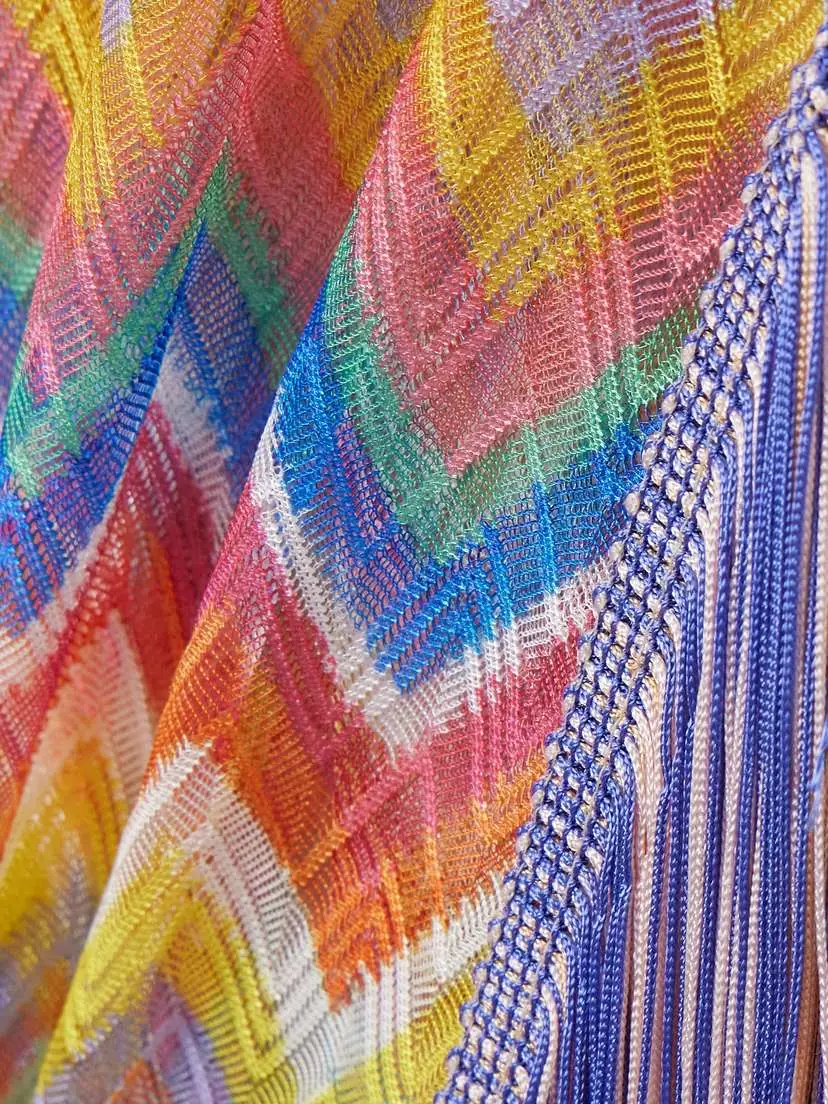 Missoni Fringed Striped Crochet-knit Coverup | Thumbnail 4