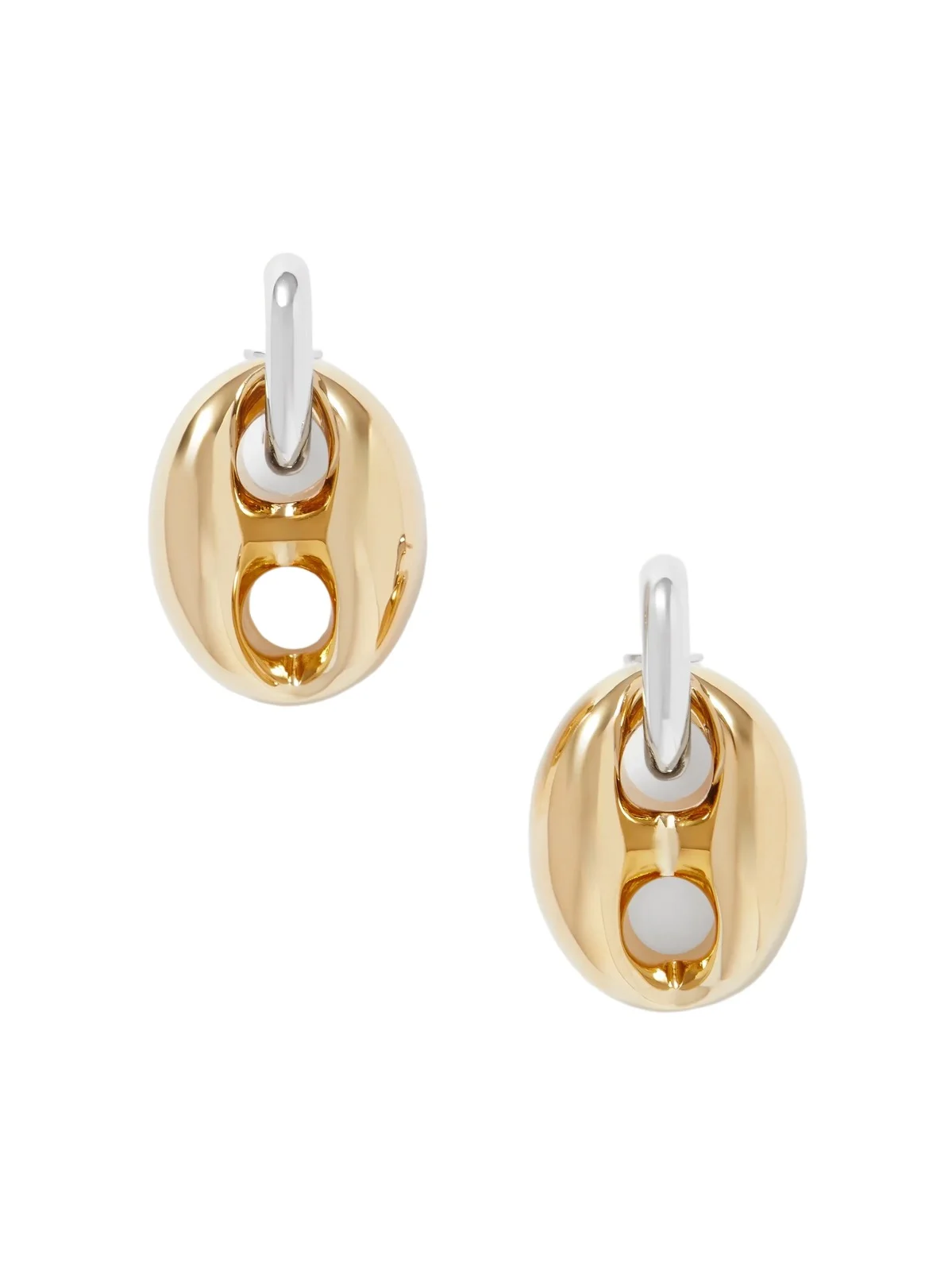 Xtra Eight Silver- And Gold-tone Earrings Xtra Eight Silver- And Gold-tone Earrings