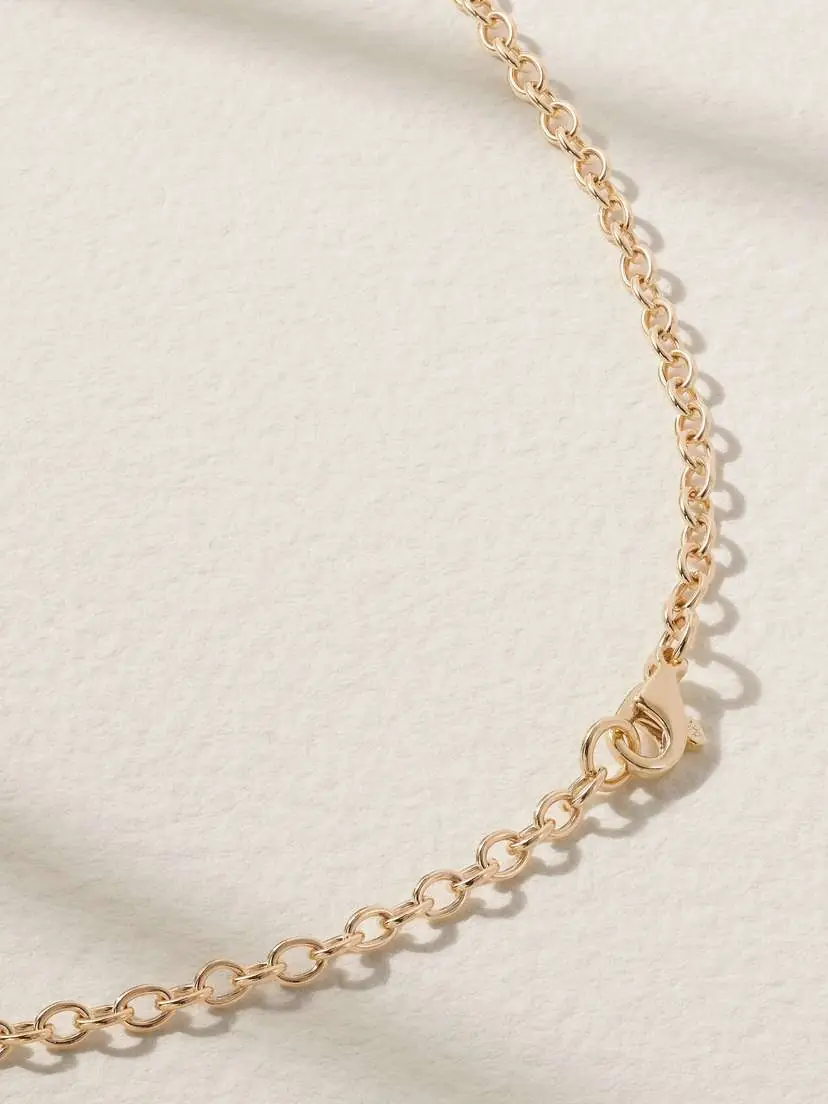 Marlo Laz Wee Porte Bonheur 14-karat Gold Multi-stone Necklace | Thumbnail 3