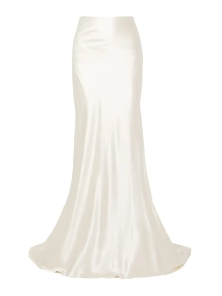 Danielle Frankel Dree Wool And Silk-blend Charmeuse Maxi Skirt | Image 1 Danielle Frankel Dree Wool And Silk-blend Charmeuse Maxi Skirt | Image 1