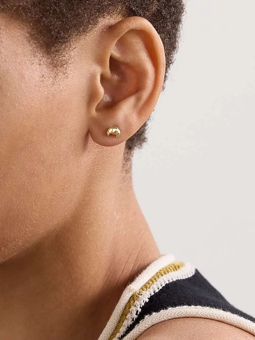 Alison Lou Croissant 14-karat Gold Single Earring | Thumbnail 2 Alison Lou Croissant 14-karat Gold Single Earring | Thumbnail 2