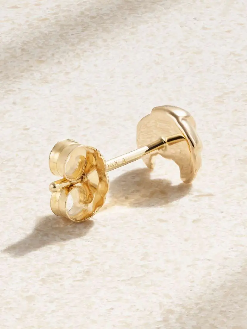 Alison Lou Croissant 14-karat Gold Single Earring | Thumbnail 3 Alison Lou Croissant 14-karat Gold Single Earring | Thumbnail 3