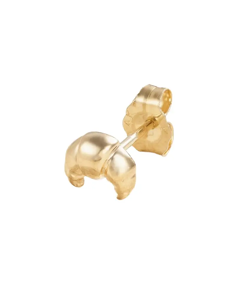 Croissant 14-karat Gold Single Earring Croissant 14-karat Gold Single Earring