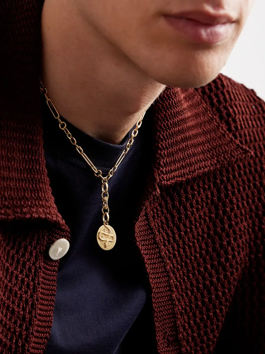 Foundrae Wholeness 18-Karat Gold Diamond Pendant Necklace - Men | Thumbnail 2 Foundrae Wholeness 18-Karat Gold Diamond Pendant Necklace - Men | Thumbnail 2