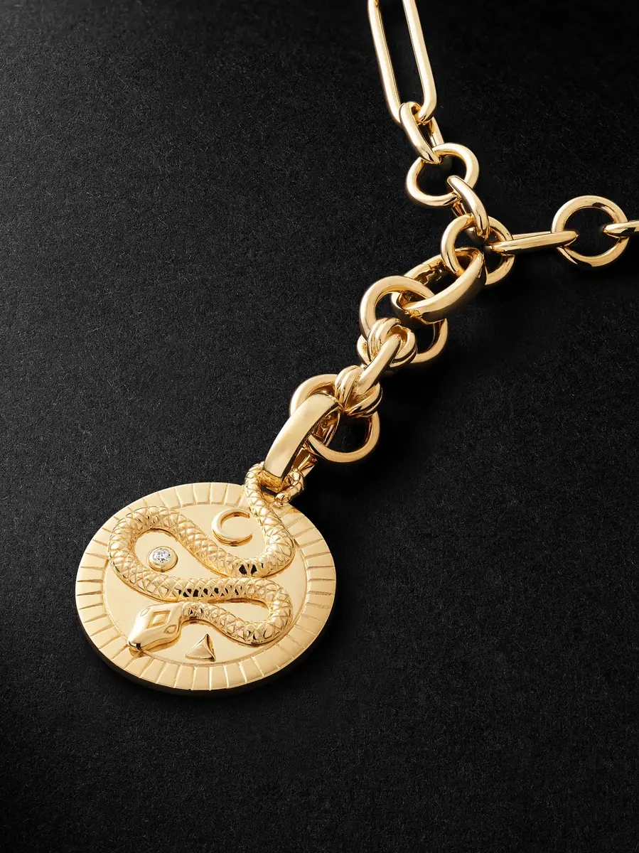 Foundrae Wholeness 18-Karat Gold Diamond Pendant Necklace - Men | Thumbnail 4 Foundrae Wholeness 18-Karat Gold Diamond Pendant Necklace - Men | Thumbnail 4