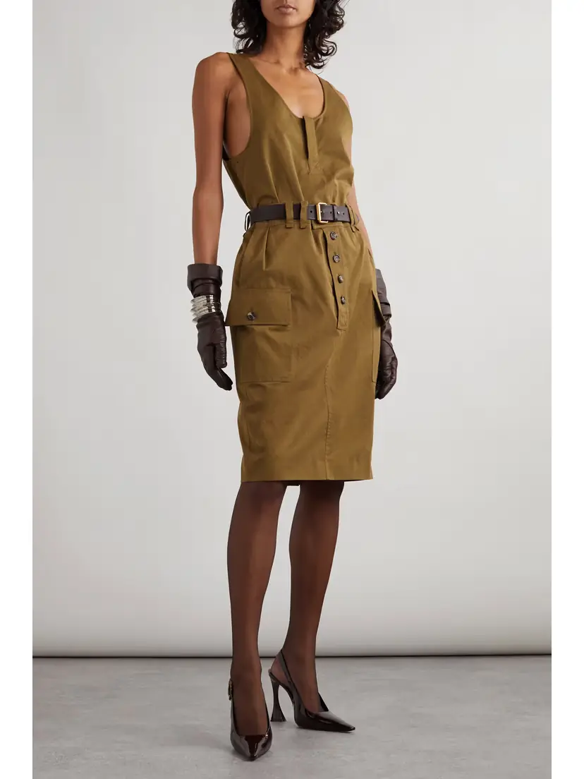 Saint Laurent Cotton And Linen-blend Tank | Thumbnail 2 Saint Laurent Cotton And Linen-blend Tank | Thumbnail 2