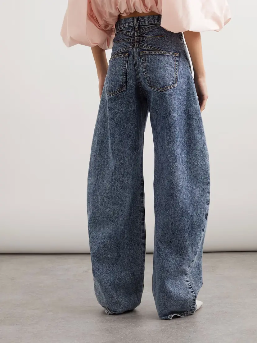 Alaïa Acid-wash High-rise Barrel-leg Jeans | Thumbnail 4 Alaïa Acid-wash High-rise Barrel-leg Jeans | Thumbnail 4
