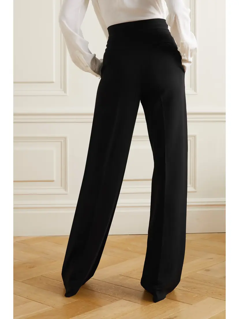 Another Tomorrow Stretch-merino Wool Wide-leg Pants | Thumbnail 3 Another Tomorrow Stretch-merino Wool Wide-leg Pants | Thumbnail 3