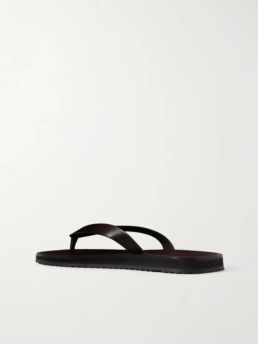 The Row City Leather Flip Flops | Thumbnail 3