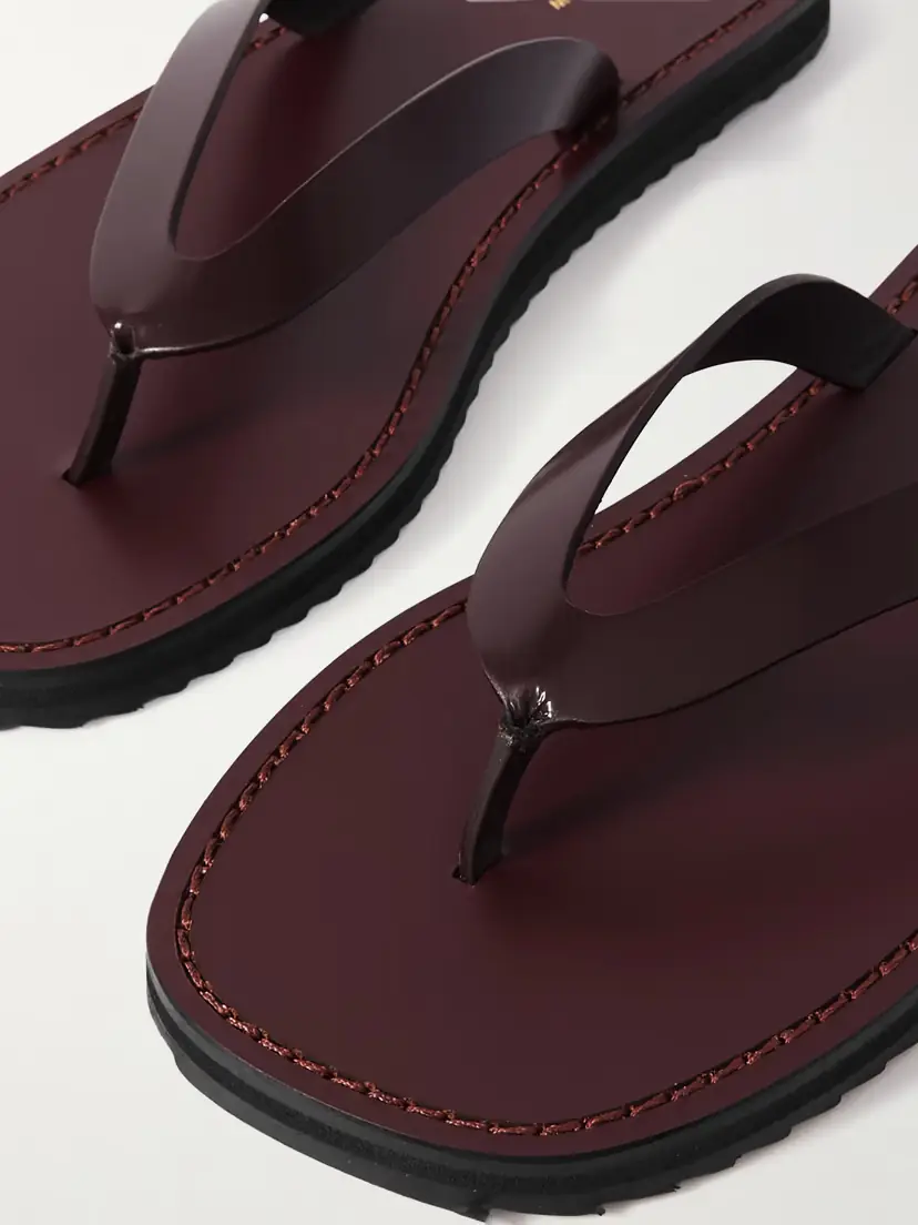 The Row City Leather Flip Flops | Thumbnail 4