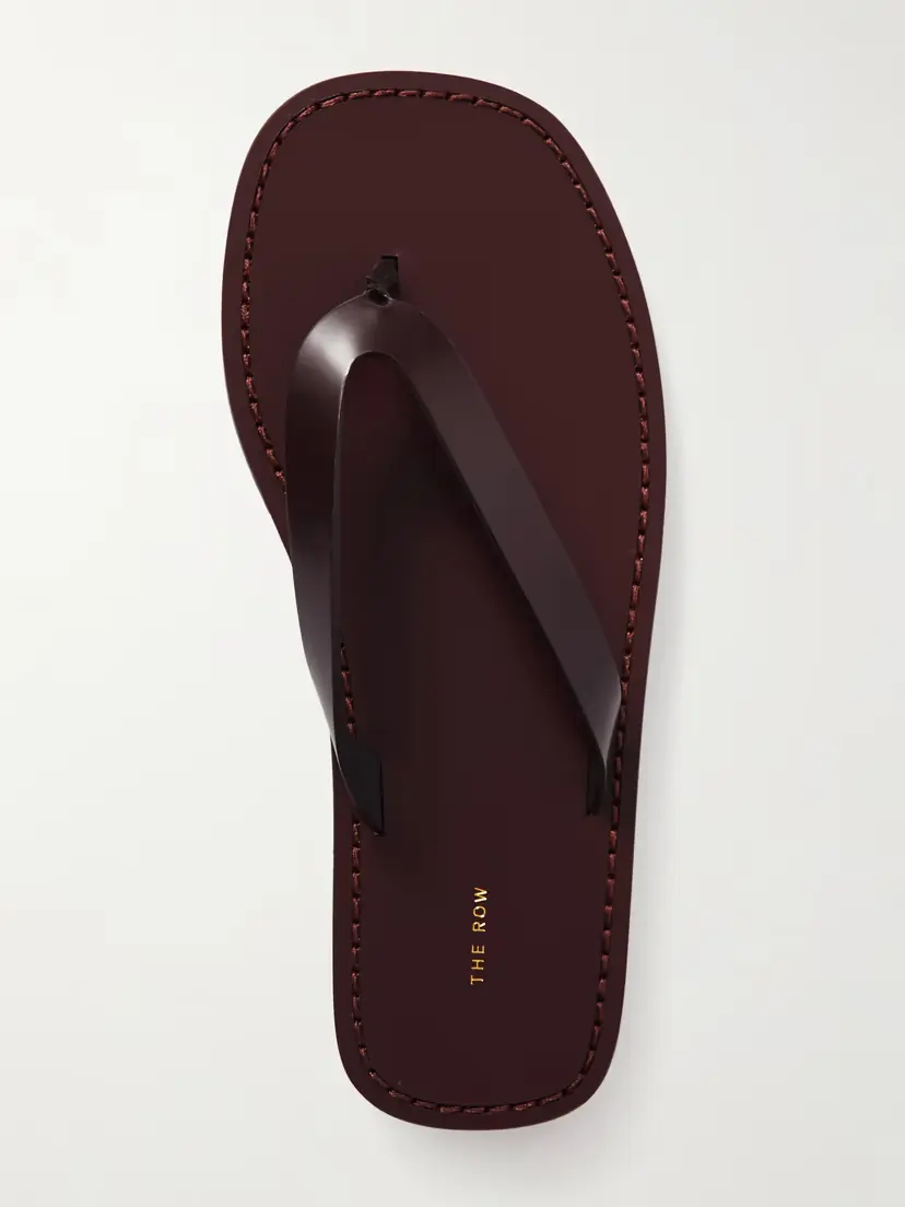 The Row City Leather Flip Flops | Thumbnail 5