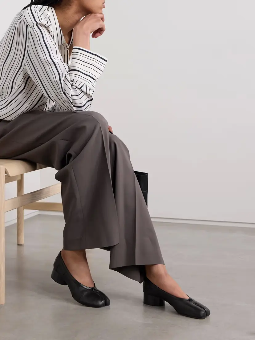 Maison Margiela Tabi Ballerina Split-toe Leather Pumps | Thumbnail 2 Maison Margiela Tabi Ballerina Split-toe Leather Pumps | Thumbnail 2