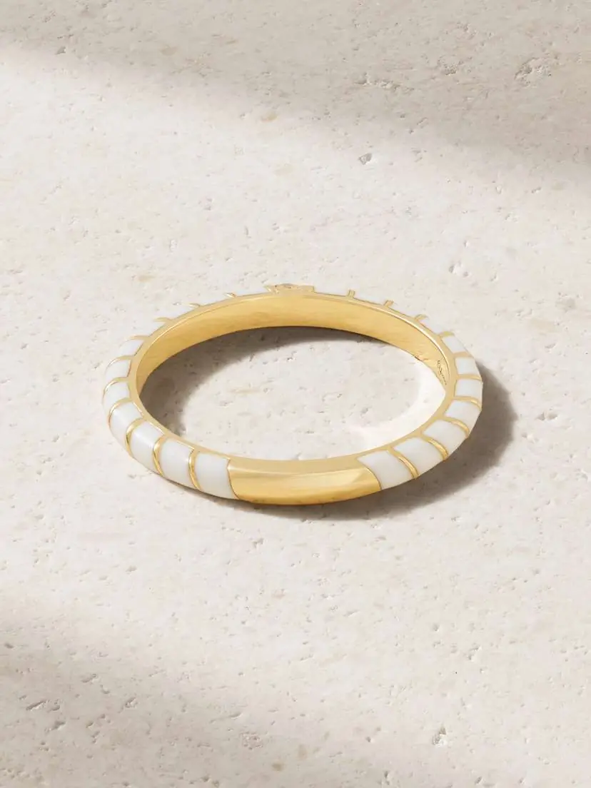 Yvonne Léon 9-karat Gold, Diamond And Enamel Ring | Thumbnail 3 Yvonne Léon 9-karat Gold, Diamond And Enamel Ring | Thumbnail 3