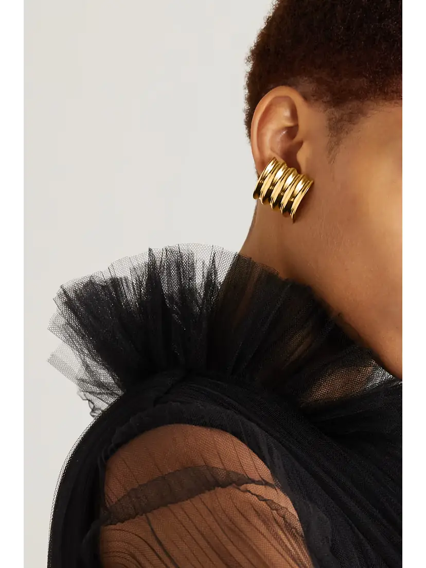 Khaite Julius Gold-plated Earrings | Thumbnail 2